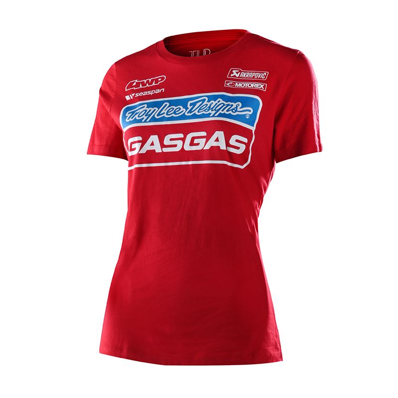 Image of T-Shirt manches courtes TroyLee design GASGAS TEAM 2021 FEMME