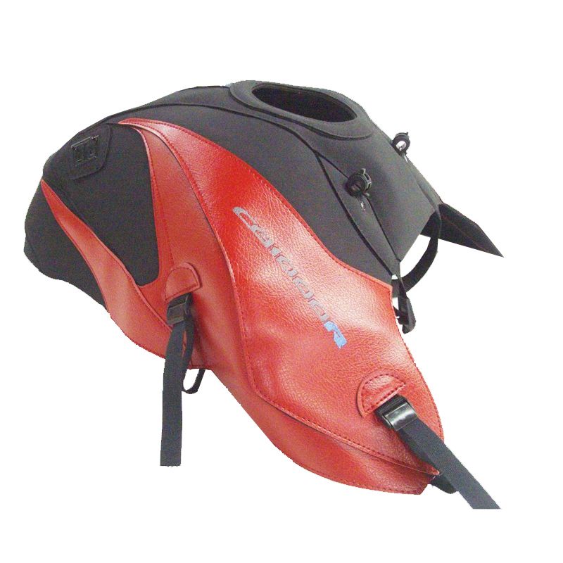 Tapis de réservoir Bagster Master Series Rouge foncé/noir mat