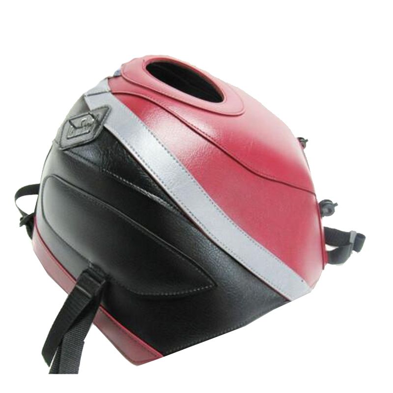 Tapis de réservoir Bagster Bordeaux Clair/Noir/Bande Acier