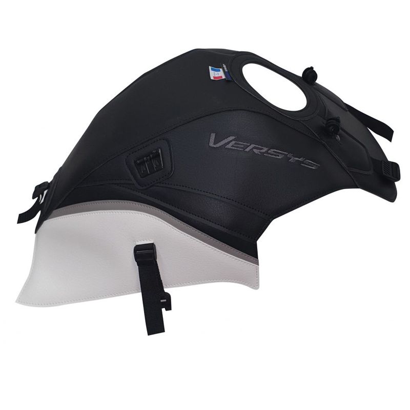 Tapis de réservoir Bagster NOIR MAT GRAINÉ/DÉCO DAIM/BLANC