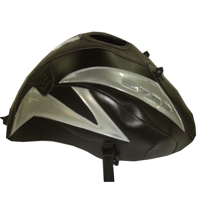 Tapis de réservoir Bagster Master Series Noir/Déco Gris Sable Metallisé