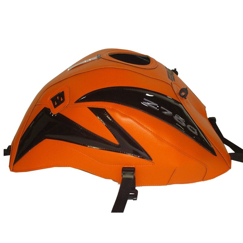 Tapis de réservoir Bagster Master Series Orange/Déco Noire Brillante