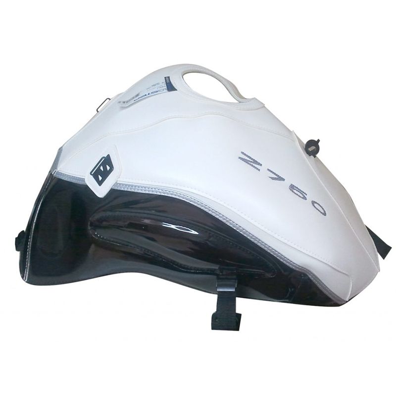 Tapis de réservoir Bagster BLANC/NOIR BRILLANT