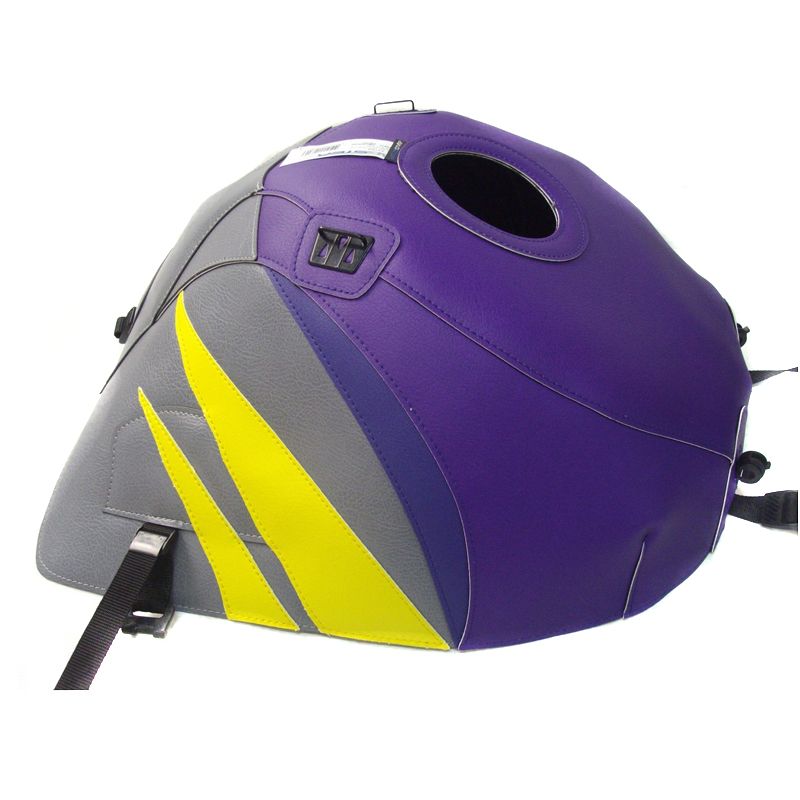 Tapis de réservoir Bagster Violet/Acier/Jaune Citron