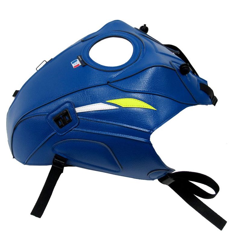 Tapis de réservoir Bagster GITANE/ DÉCO JAUNE FLUO/ BLANC