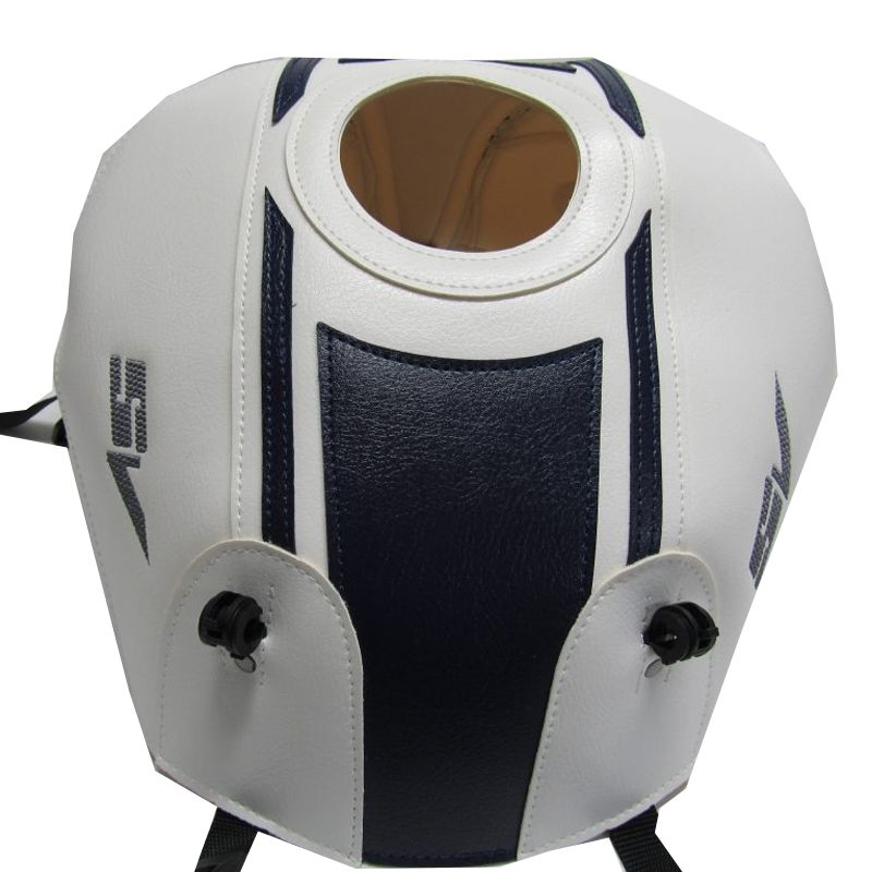 Tapis de réservoir Bagster BLANC/BANDE BLEU FONCÉ