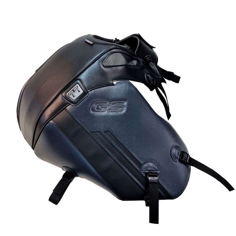 Tapis de réservoir Bagster Noir/Anthracite/Déco Noir Mat Grainé