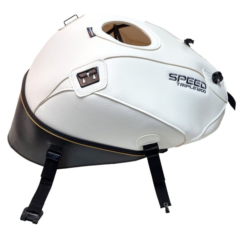 Tapis de réservoir Bagster Blanc/Déco NOIR