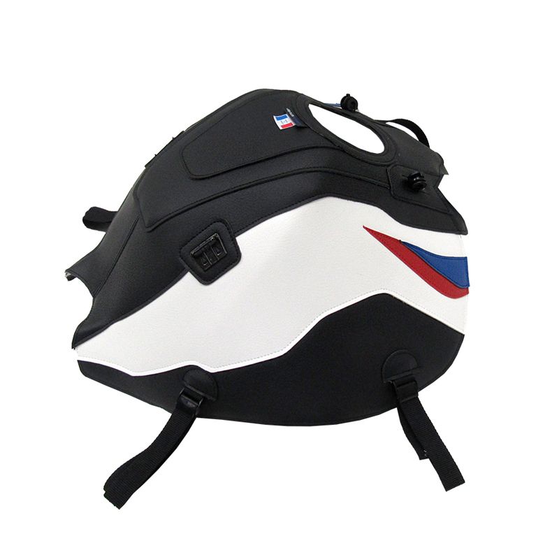 Tapis de réservoir Bagster NOIR MAT GRAINE/BLANC/DECO GITANE/ROUGE