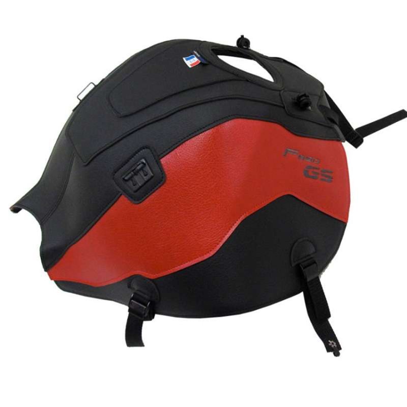 Tapis de réservoir Bagster NOIR MAT GRAINE/ROUGE