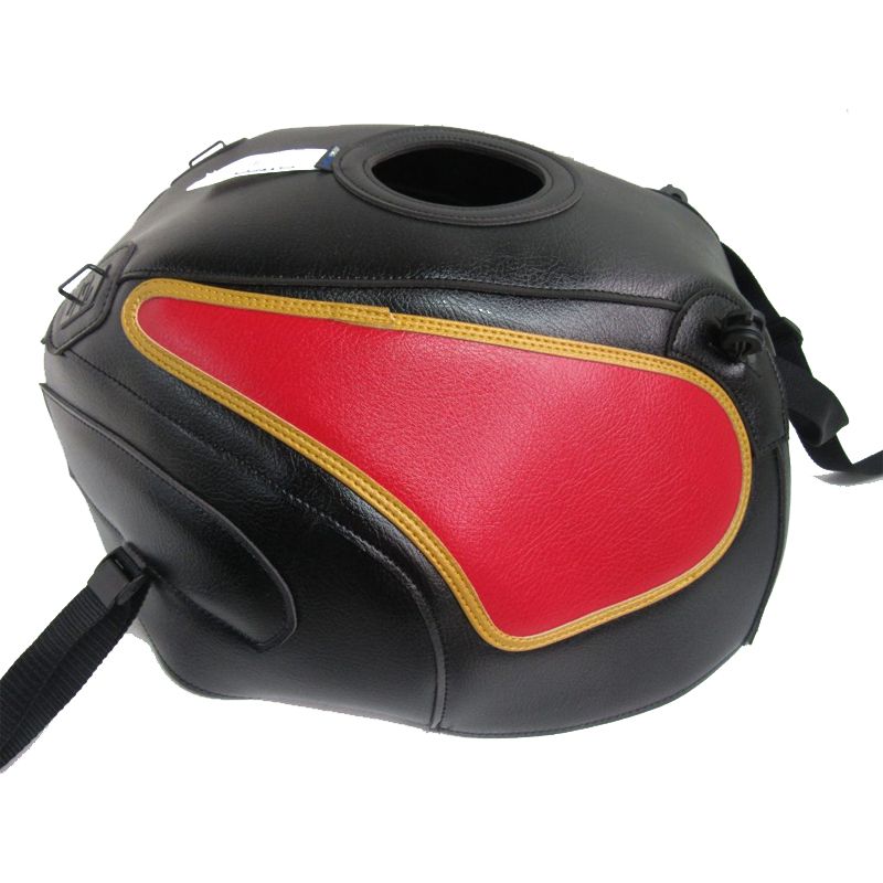 Tapis de réservoir Bagster NOIR/ROUGE/BORDÉ OR