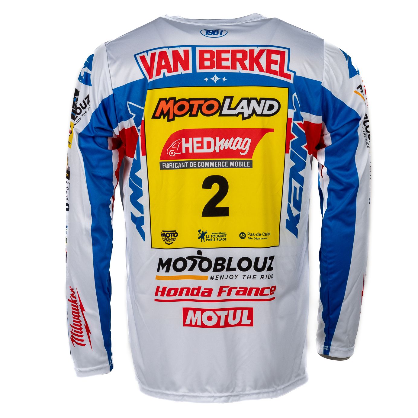 Maillot cross Kenny REPLICA HONDA MOTOBLOUZ SR LARS VAN BERKEL 2025