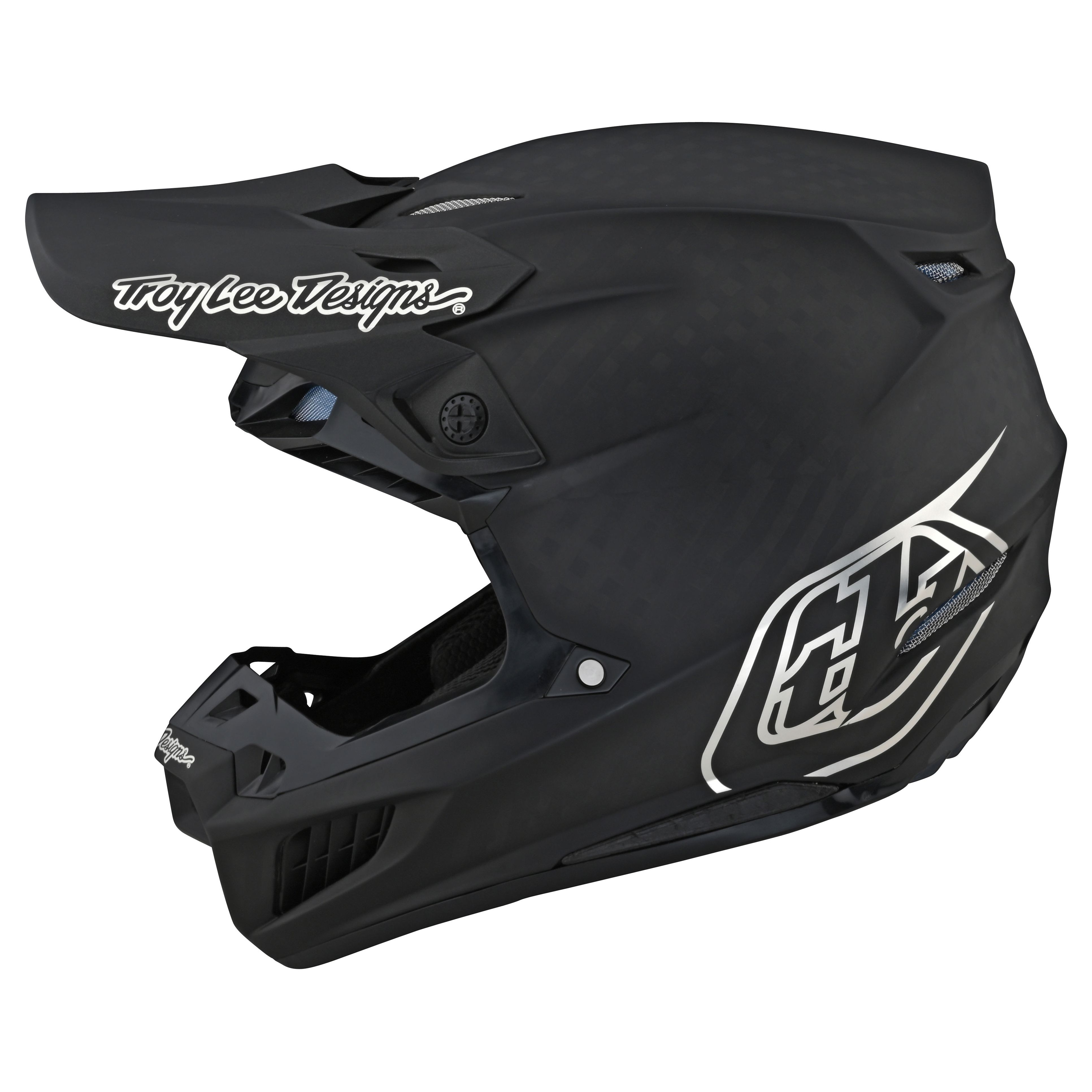 Image of Casque cross TroyLee design SE5 CARBON MIPS STEALTH BLACK/CHROME 2022
