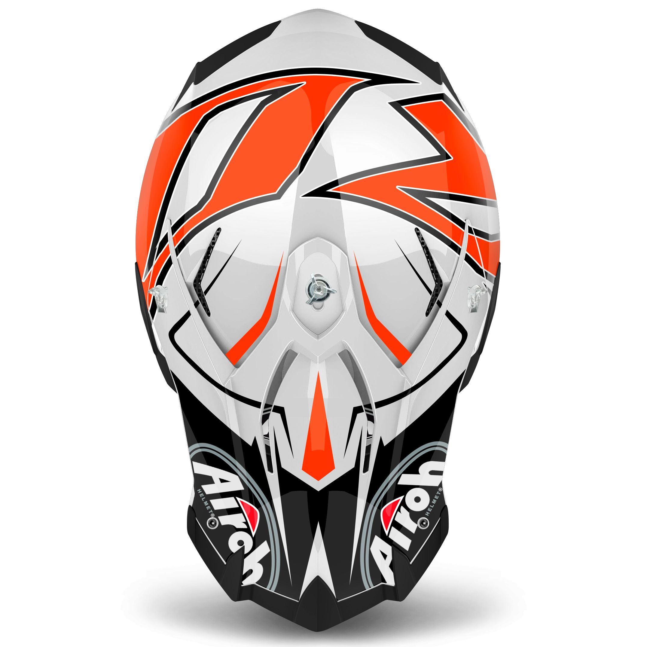 Casque Cross Airoh Terminator Open Vision Shock Orange Gloss 2019