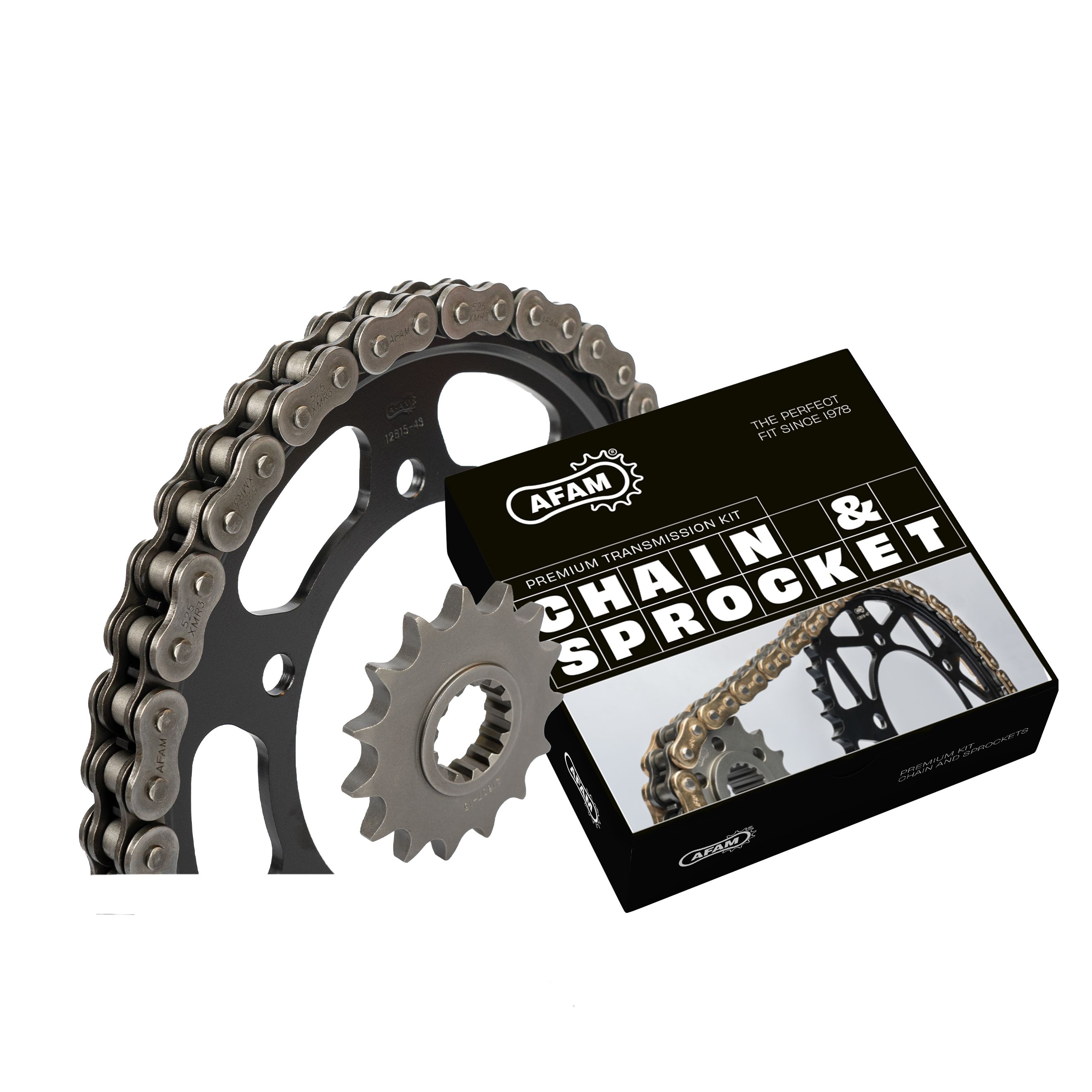 Kit chaine AFAM 525 Type Acier