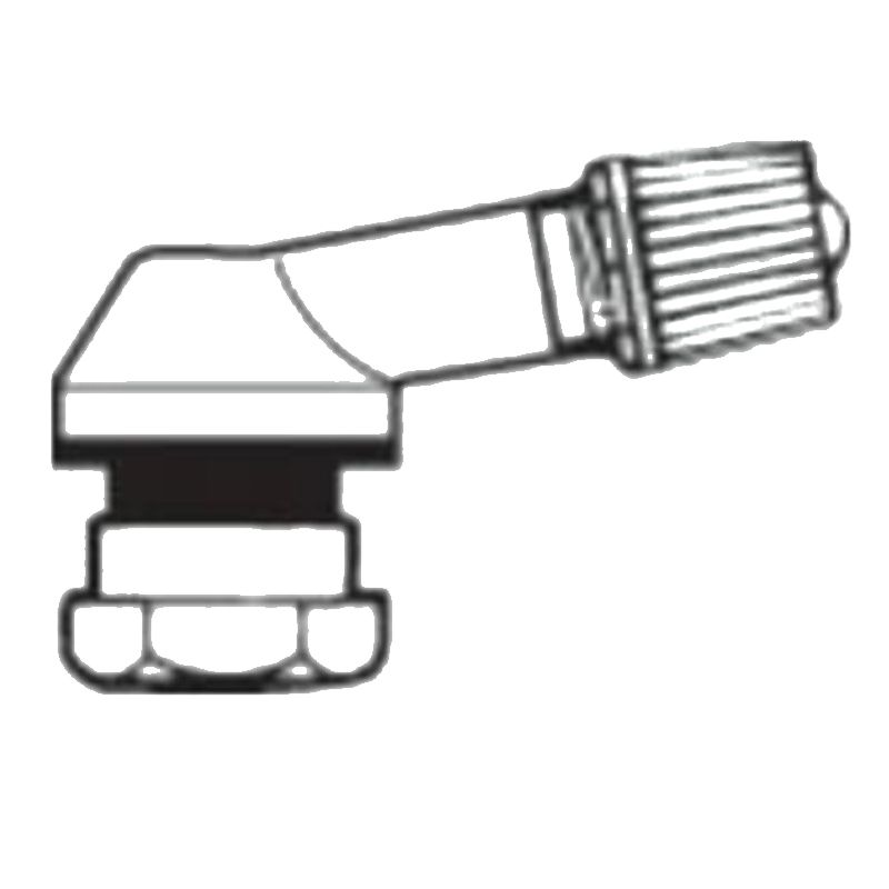 Valve Provac ALU COUDEE 80° (diamètre 8.5 mm)