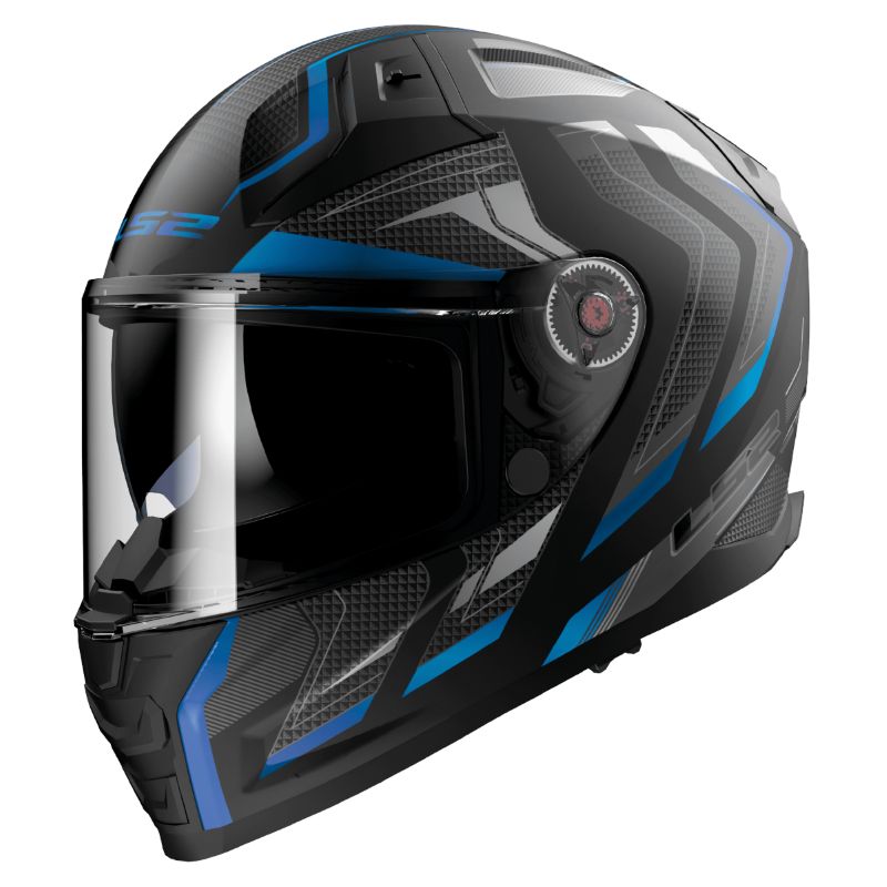LS2 Casque intégral LS2 FF811 - VECTOR II - ALIZER — noir et bleu mat