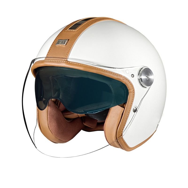 NEXX Casque jet Nexx X.G30 - GROOVY — marron et blanc