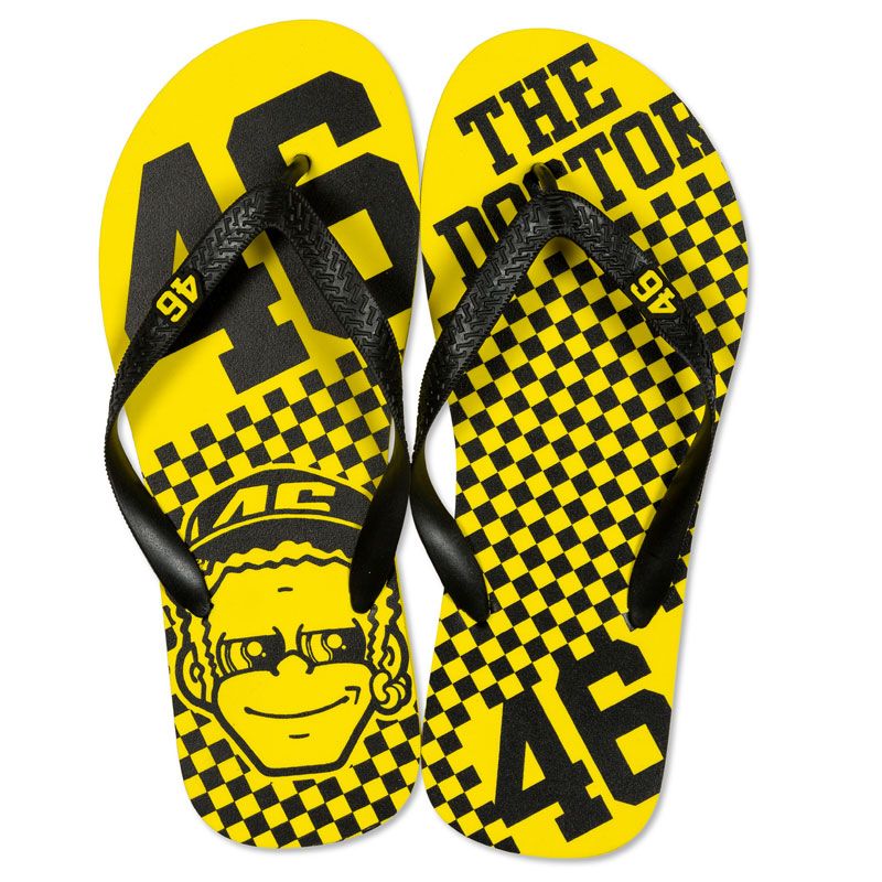 Image of Tongs VR 46 VR46 - SPORTSWEAR YELLOW
