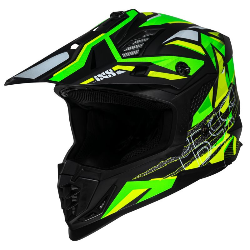 IXS Casque cross IXS 363 2.0 2026 — noir et jaune