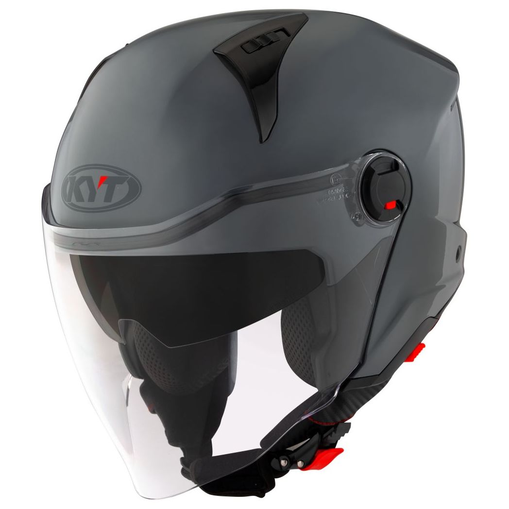 KYT Casque jet KYT D-CITY - PLAIN — gris