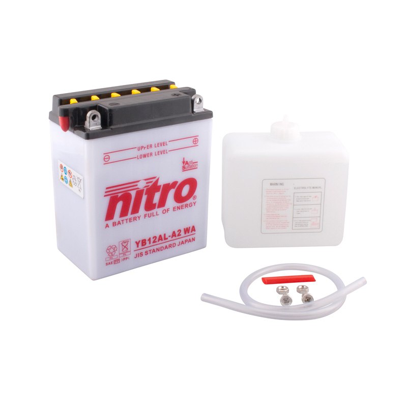 Batterie Nitro Yb12al-a2 Ouvert Avec Pack Acide Type Acide
