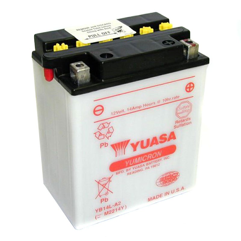 Batterie Yuasa Yb14l-a2 Ouvert Sans Acide Type Acide
