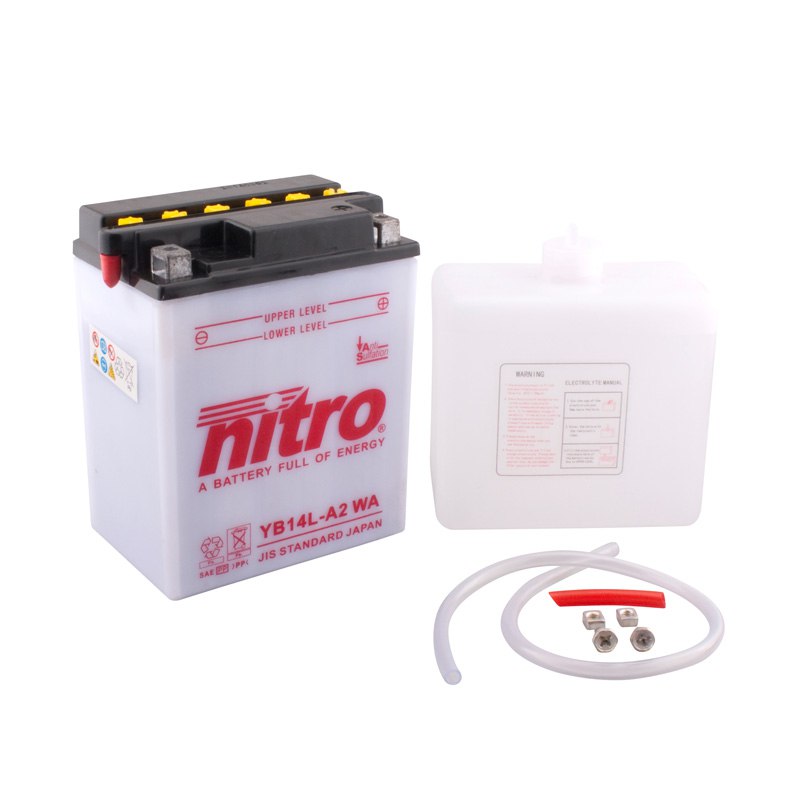 Batterie Nitro Yb14l-a2 Ouvert Avec Pack Acide Type Acide