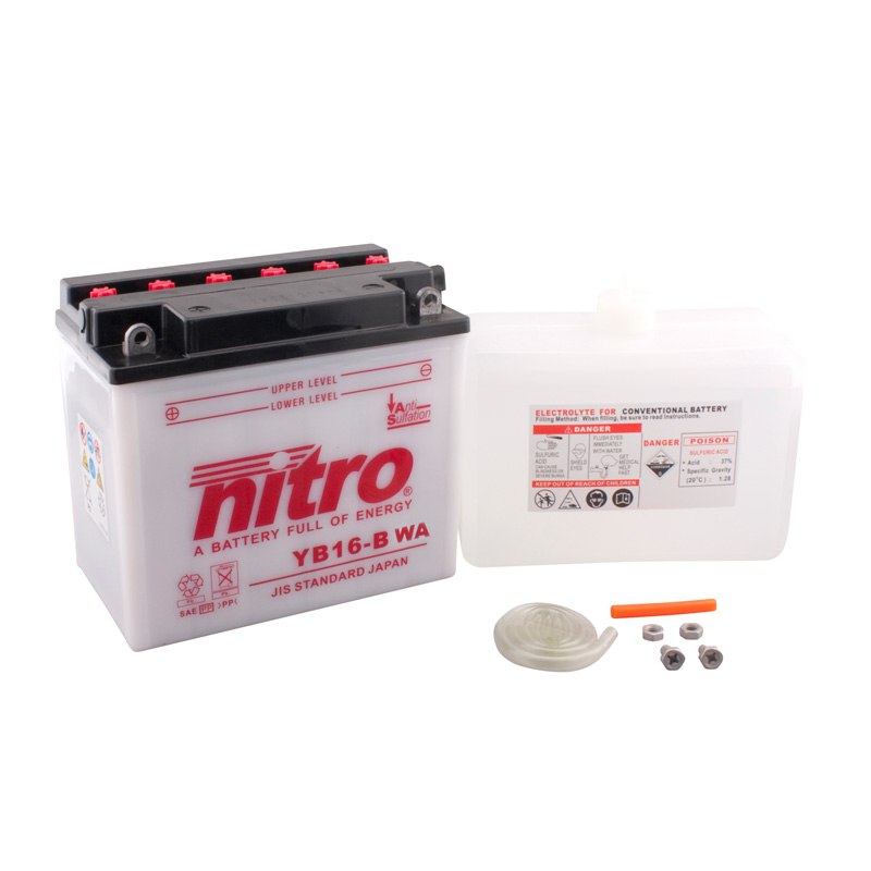 Batterie Nitro Yb16-b Ouvert Avec Pack Acide Type Acide