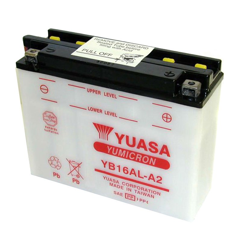 Batterie Yuasa Yb16al-a2 Ouvert Sans Acide Type Acide
