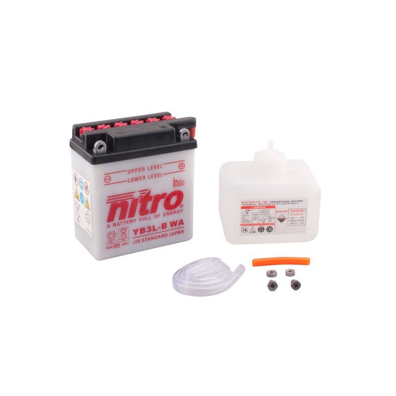 Batterie Nitro Yb3l-b Ouvert Avec Pack Acide Type Acide