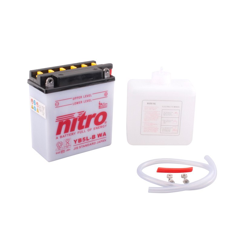 Batterie Nitro Yb5l-b Ouvert Avec Pack Acide Type Acide