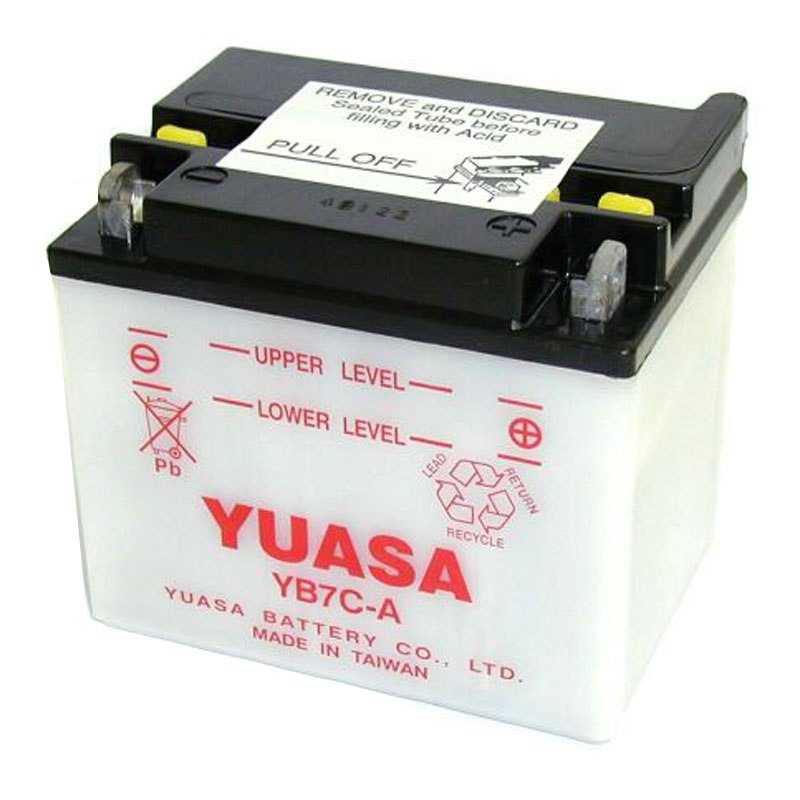 Batterie Yuasa Yb7c-a Ouvert Sans Acide Type Acide