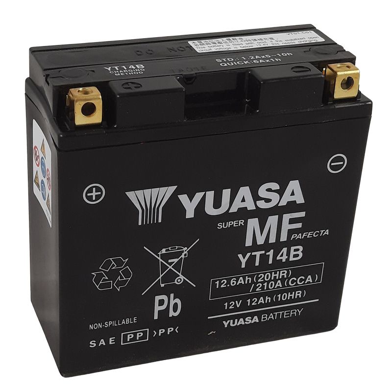 Image of Batterie Yuasa YT14B -Y- FERME TYPE ACIDE SANS ENTRETIEN