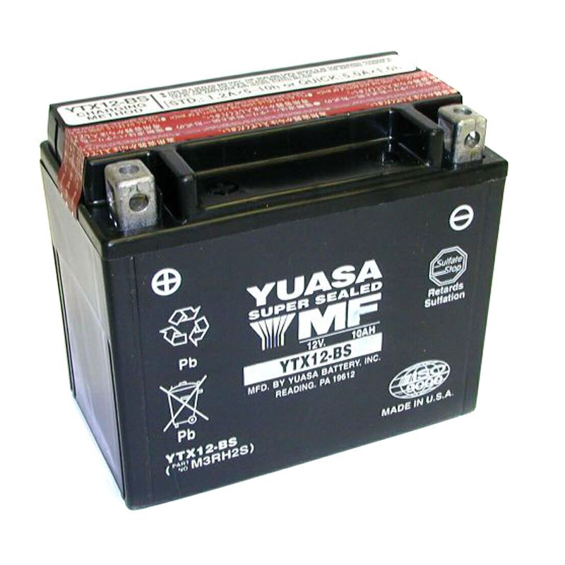 Batterie Yuasa Ytx12-bs Agm Ouvert Avec Pack Acide Type Acide