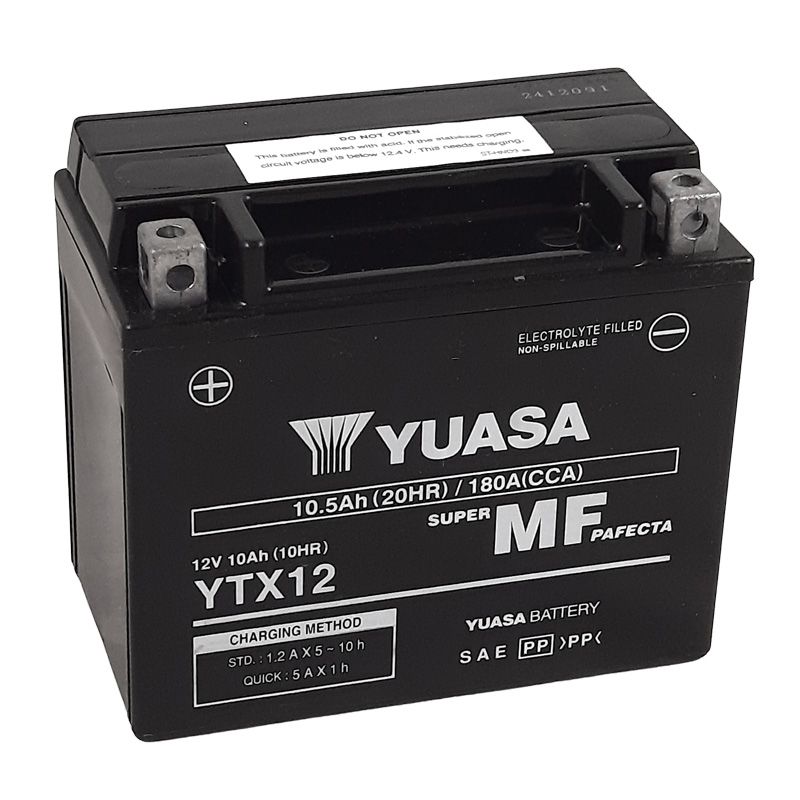 Image of Batterie Yuasa YTX12 -Y- ferme Type Acide Sans entretien