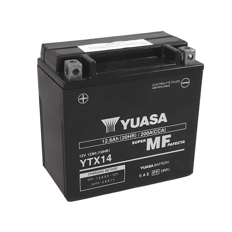 Image of Batterie Yuasa YTX14 -Y- FERME TYPE ACIDE SANS ENTRETIEN