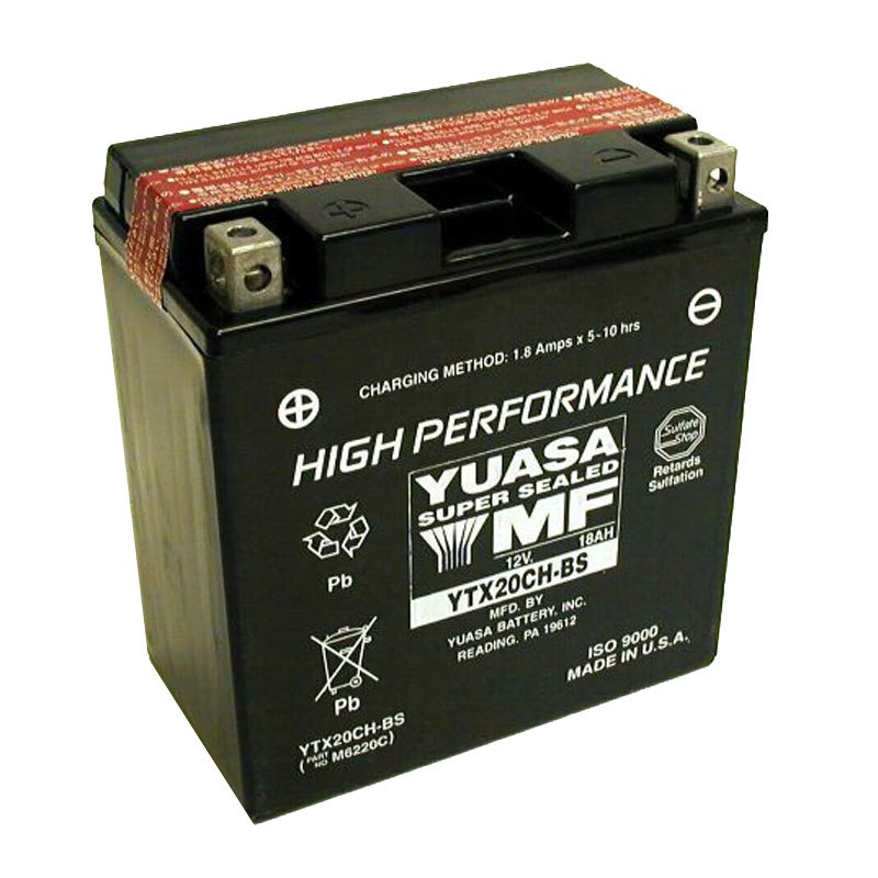 Batterie Yuasa Ytx20ch-bs Agm Ouvert Avec Pack Acide H Type Acide