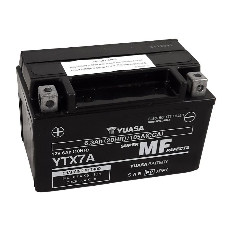 Image of Batterie Yuasa YTX7A -Y- ferme Type Acide Sans entretien