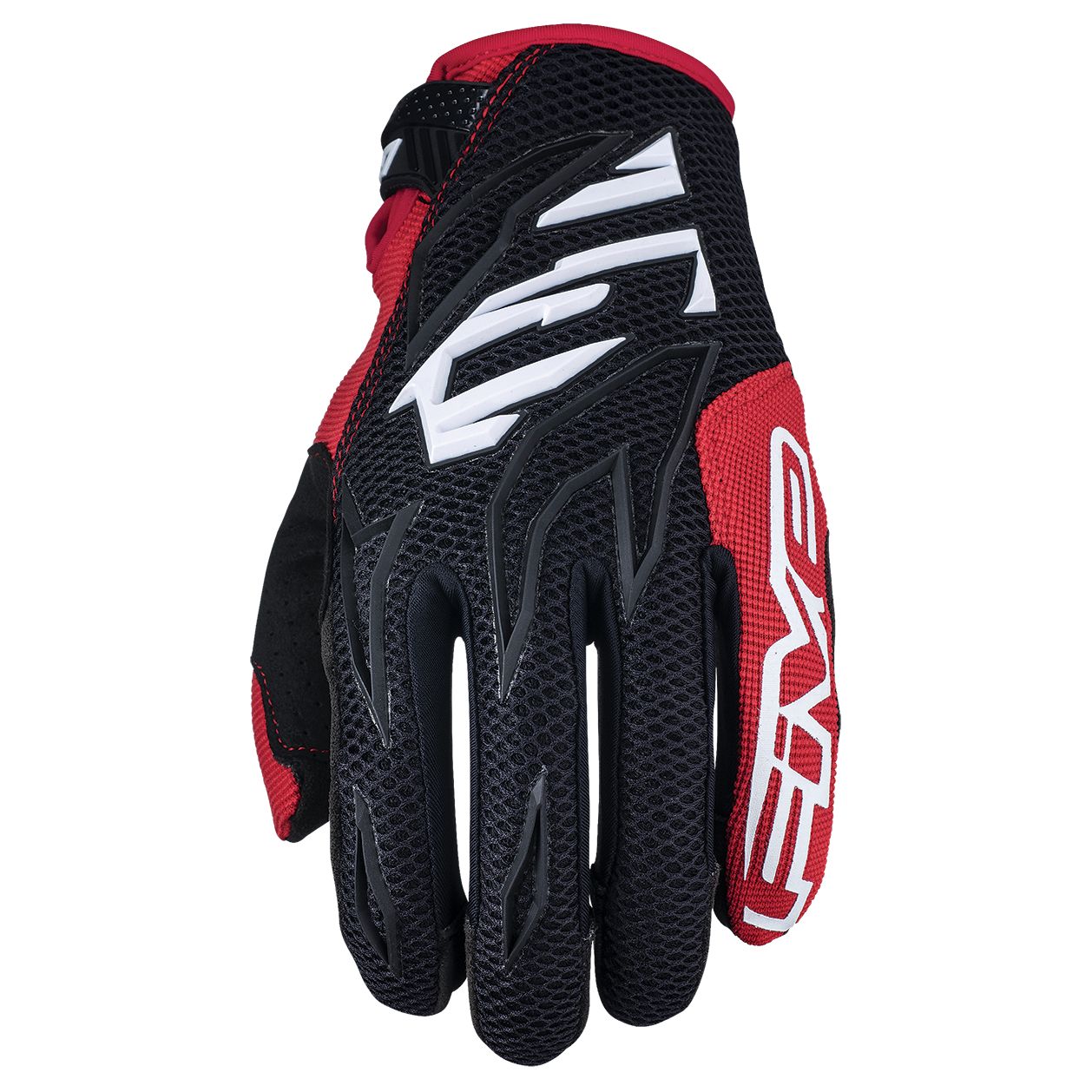 Gants cross Five MXF3 - BLACK WHITE RED 2019