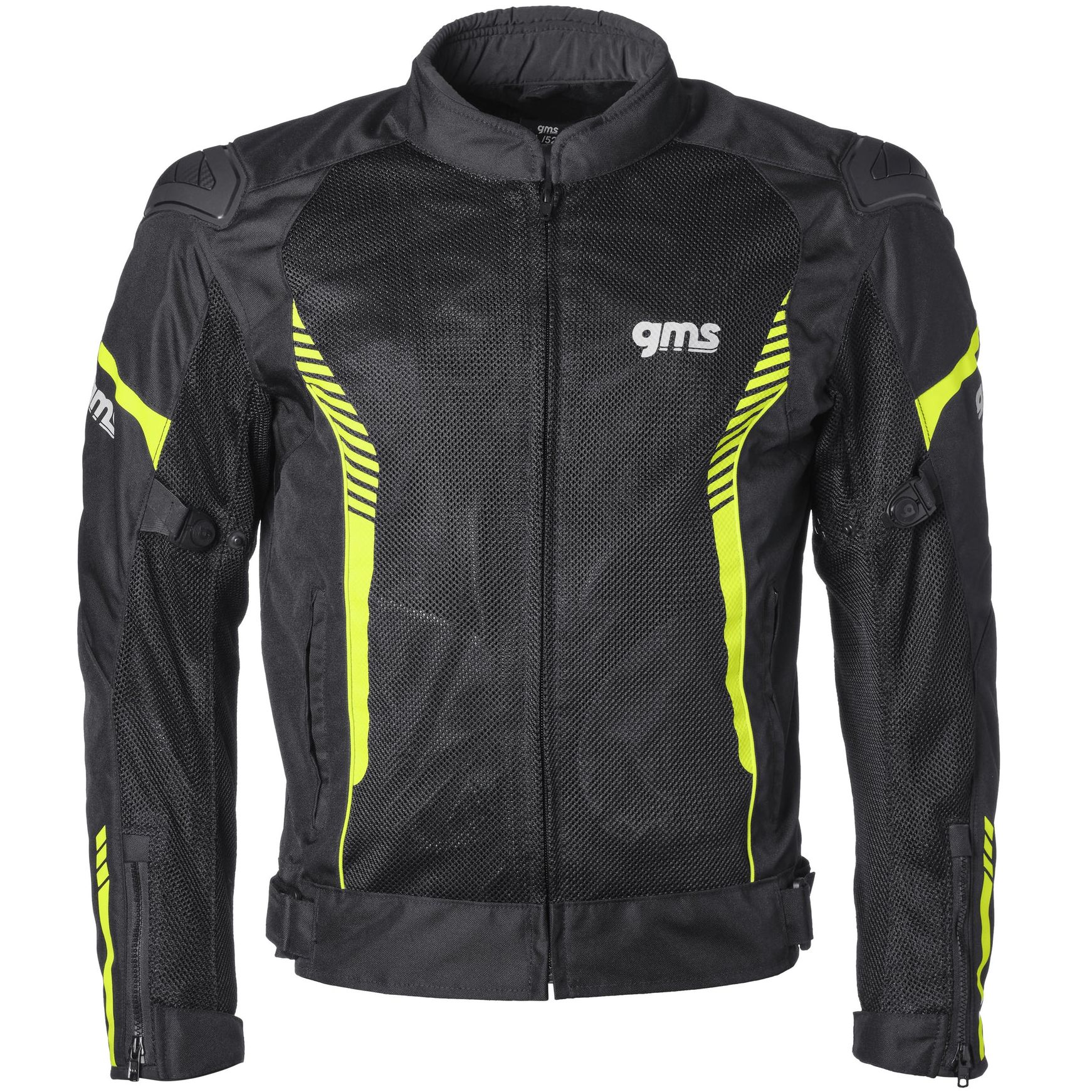 GMS Blouson Moto GMS SAMU MESH — noir et jaune
